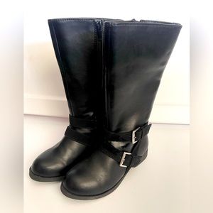 Girls black riding boots